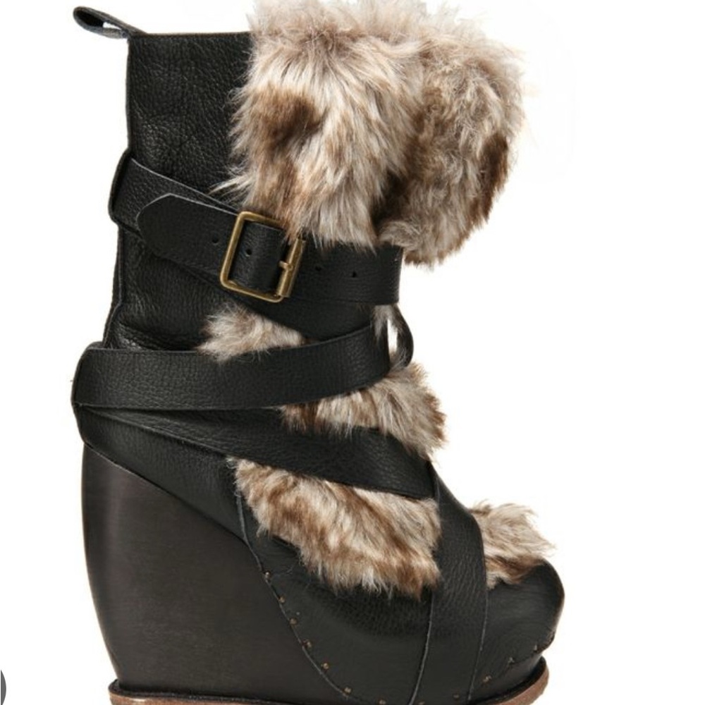 Size 9 Women’s Beast Wedge Boots - Irregular Choice